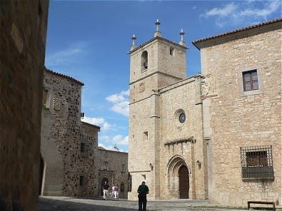 Concatedral de Santa María en el Centro histórico de Cáceres