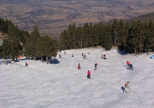 Esquiando en La Molina