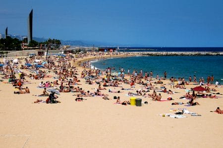 Recorrido por las playas en Barcelona