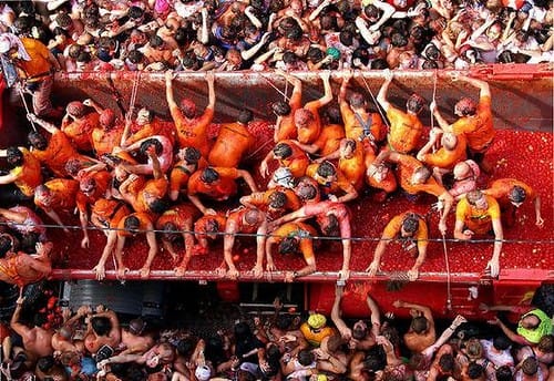 Fiesta de la Tomatina en Buñol