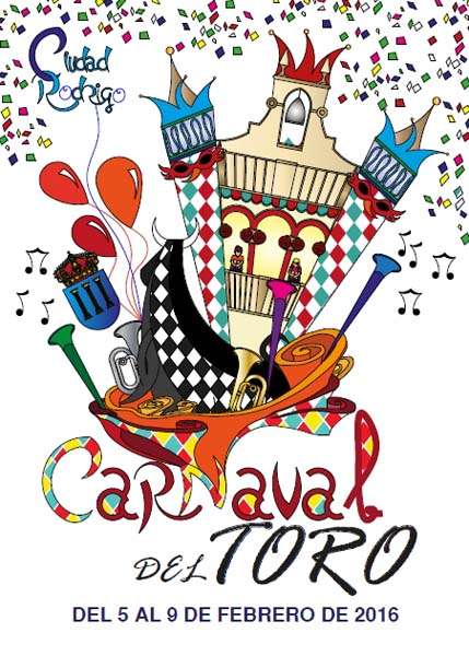 Cartel Carnaval del Toro en Ciudad Rodrigo 2016