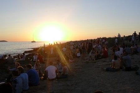 Las solemnes puestas de sol en Ibiza