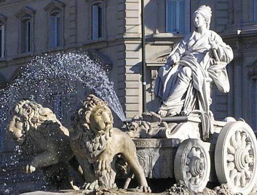 Estatua de la Cibeles, en Madrid