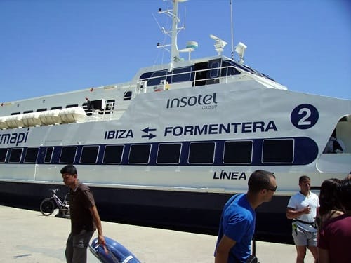 Barco a Formentera