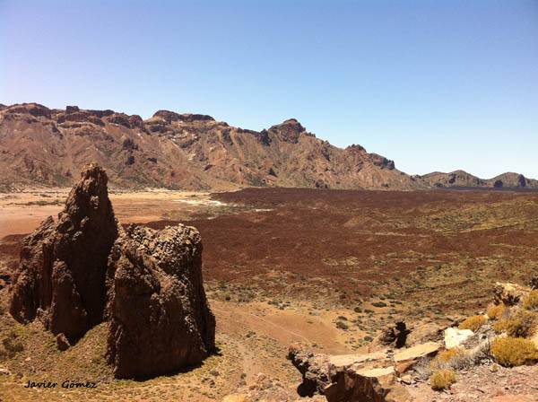 Los Llanos de Ucanca en el Parque Nacional del Teide